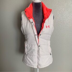 Under Armour Womens Small Coral White Vest